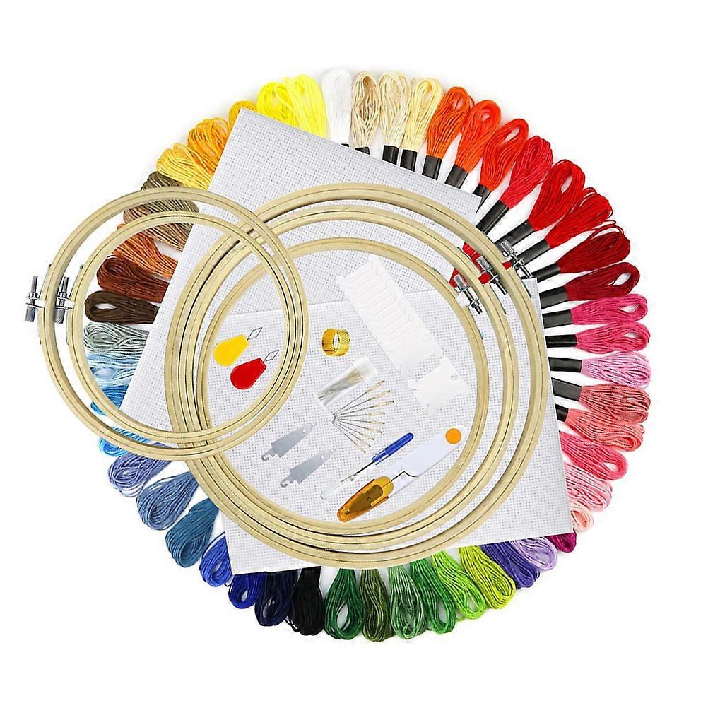 Hand Embroidery Kits Cross Stitch Kits Beginner Wall Decoration Assorted Color 29 X 28 X 5 Cm Diy 50Pcs
