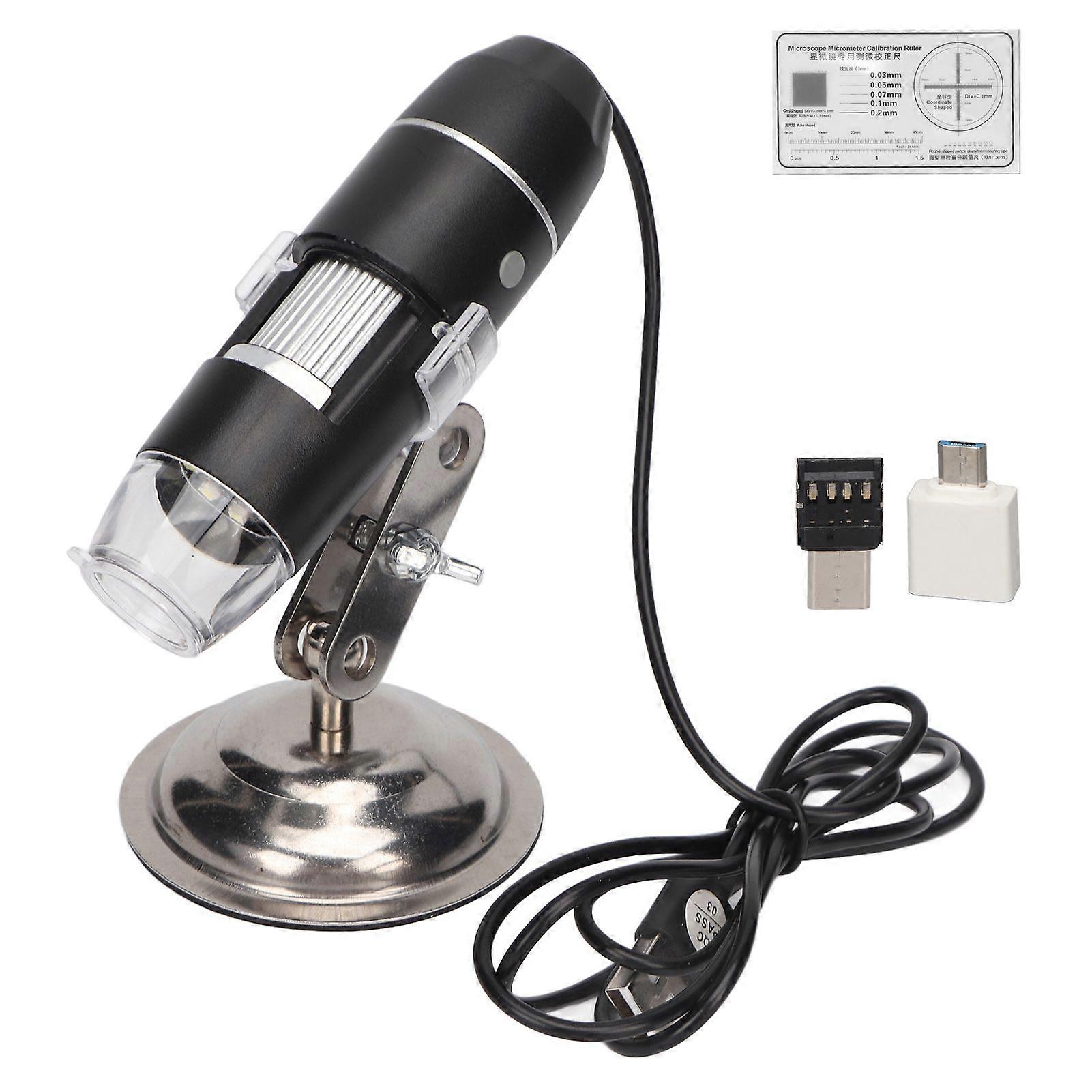 2025 Latest Model Digital Microscope 0X200X USB 8 White LED Lights Handheld M...