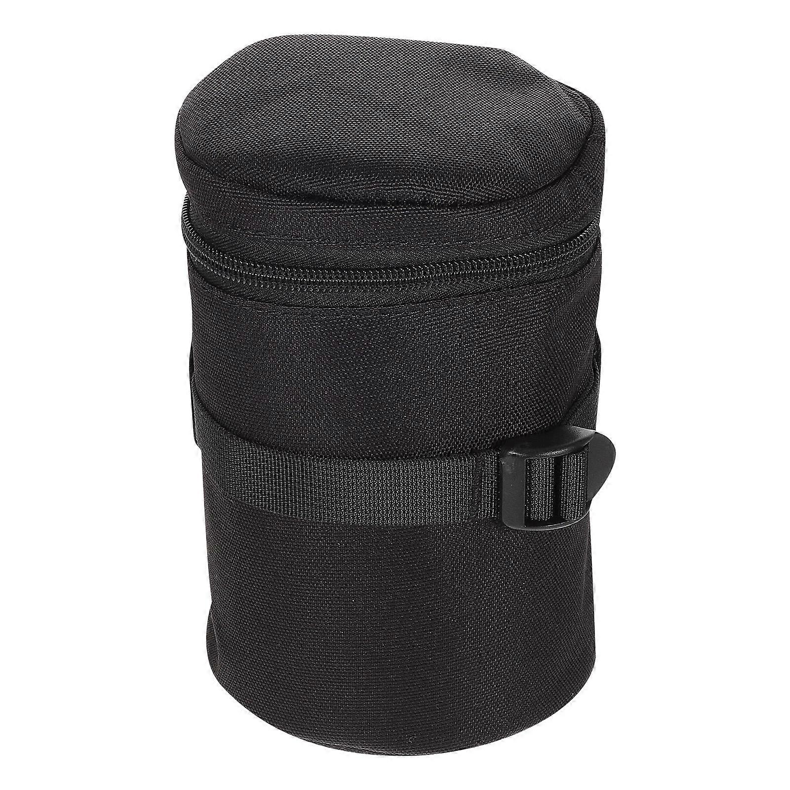 Camera Pouch Practical 19X11cm Black 600D Nylon Water Resistant 1Pcs Lens Storage Case