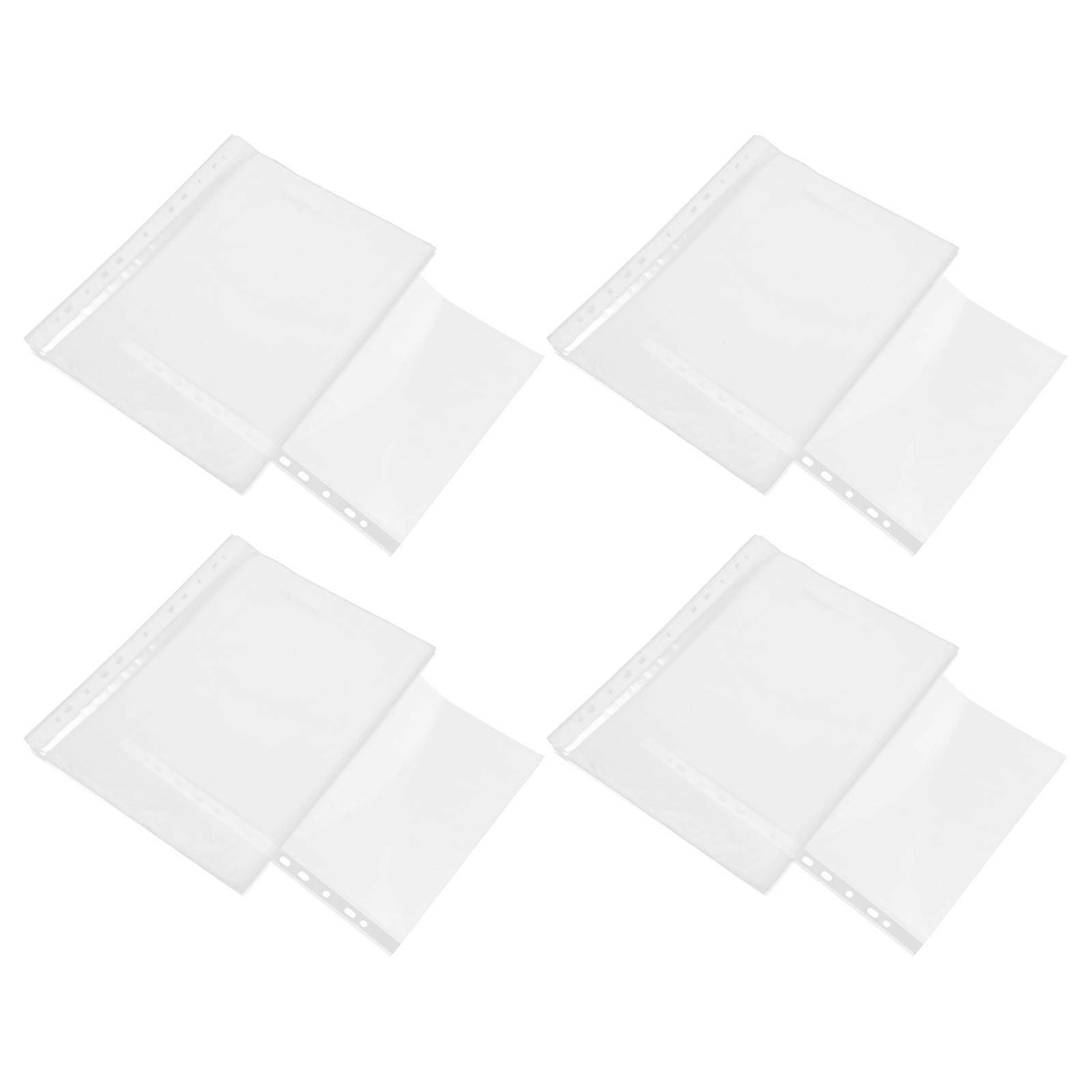 Transparent Document Bag Binder File Page Protector Home Users 30.50X23.50X0.02CM 100Set