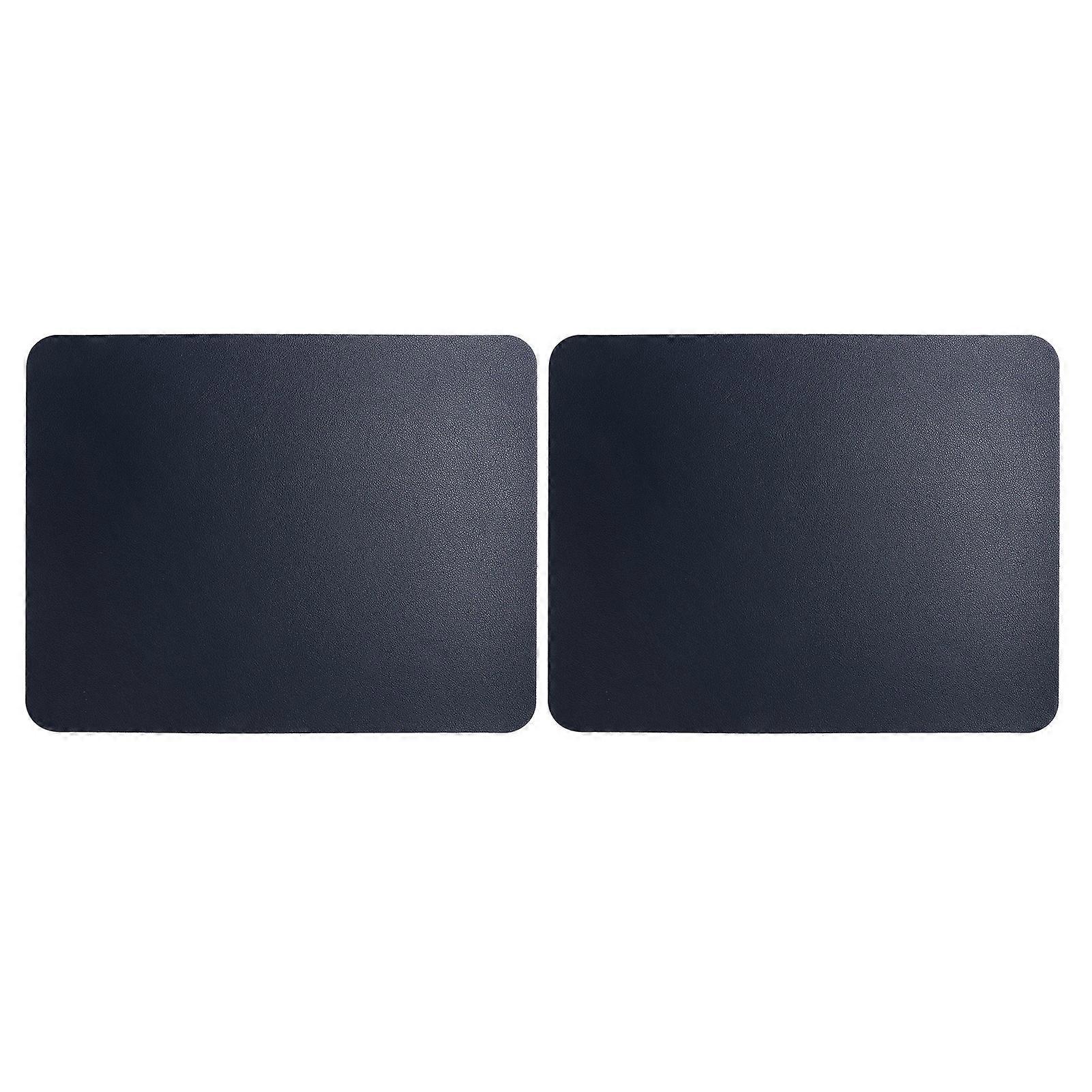 2er Pack wasserdichte Mauspads aus PVC-Leder, 27 x 21 cm, Dunkelblau