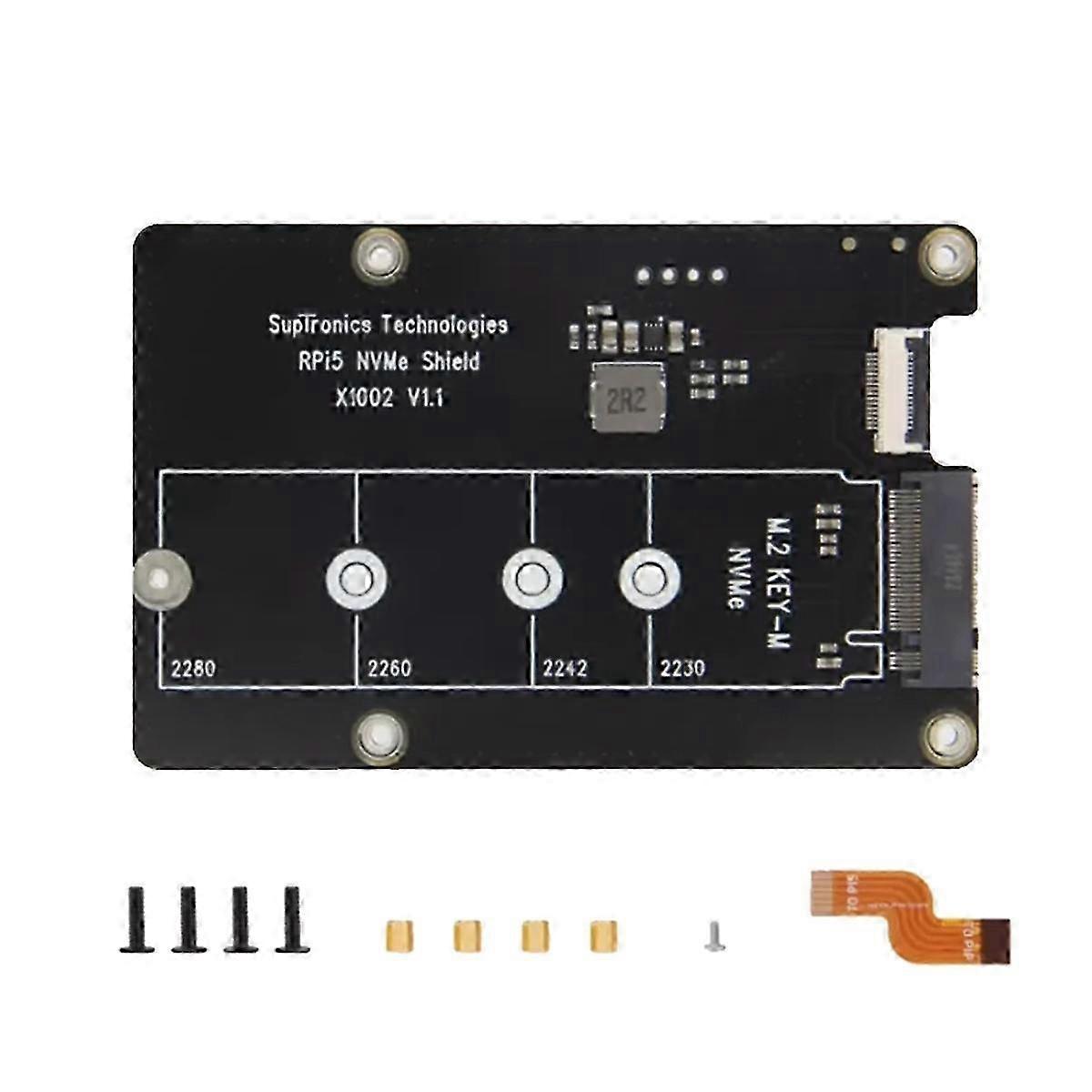 X1002 For Raspberry Pi 5 PCIe to M.2 NVMe SSD Expansion Board hwy