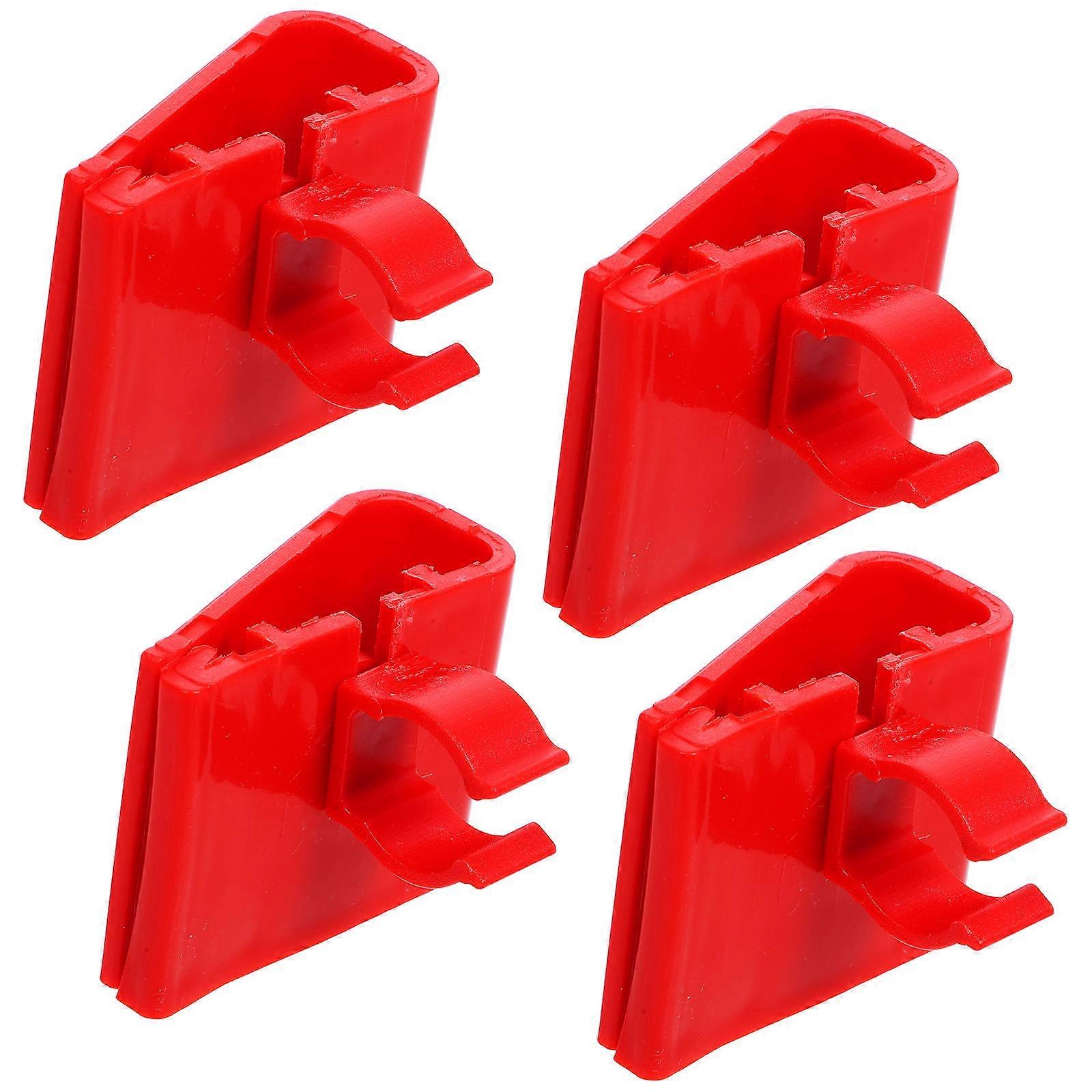 Adjustable Fish Tank Light Rack Red Heavy Duty Plastic Aquarium Light Fixing For Aquarium Setup 4Pcs