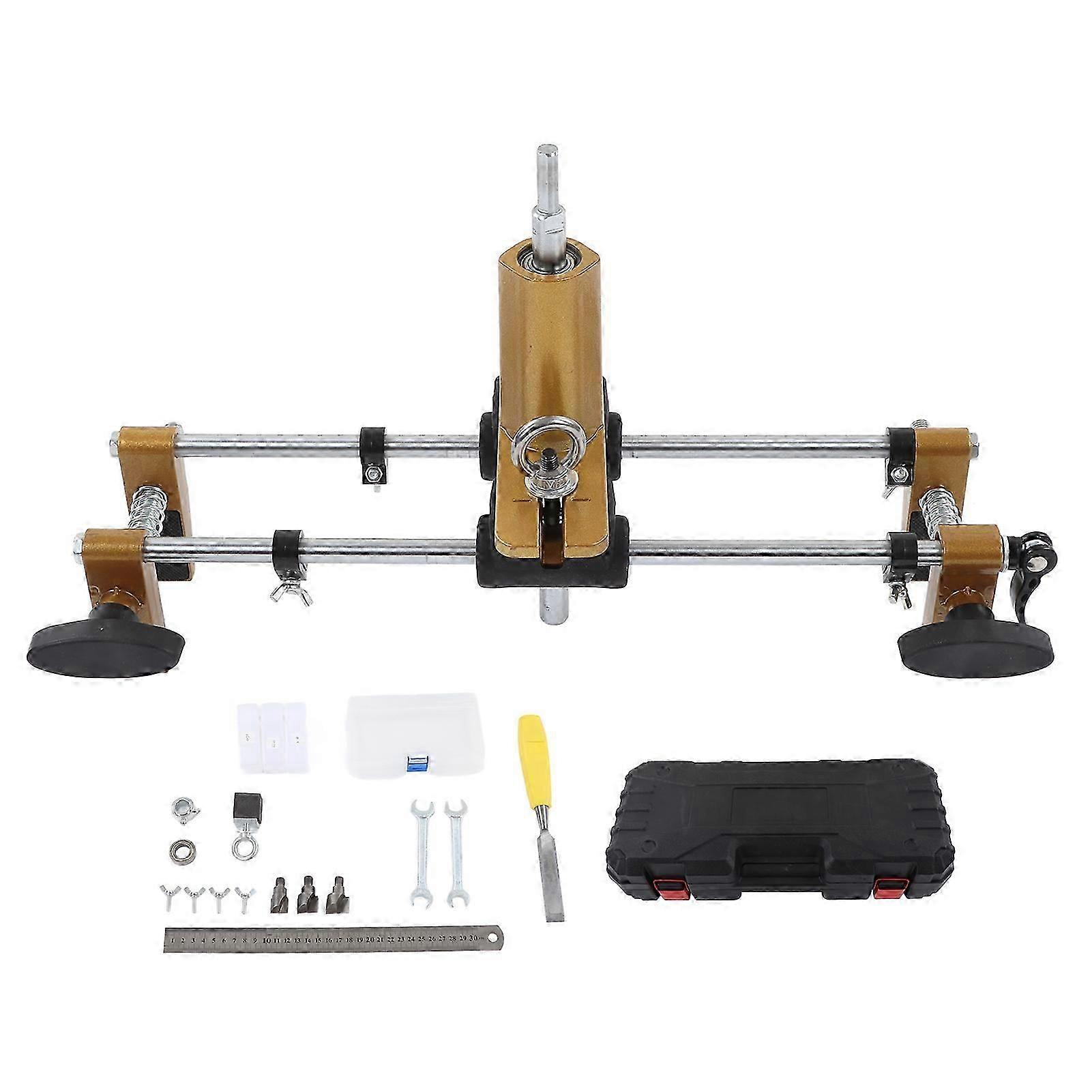 Room Lock Hole Opener Kit Accurate Positioning Double Slide Rail Lock Installation Mortiser Tools