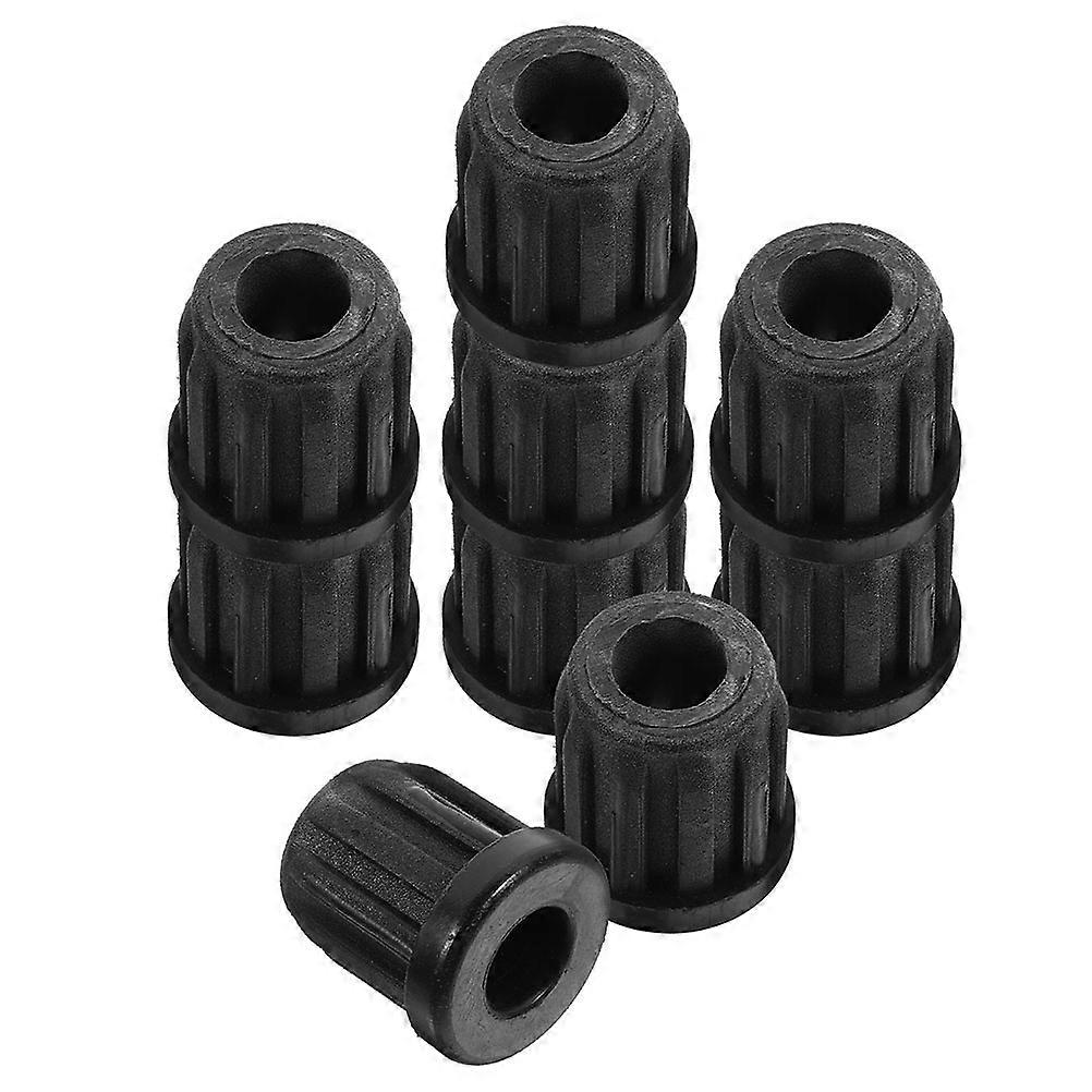 Caster Inserts for Round Tubing Caster Socket Inserts Office Chair Components Black 2.50X2.50X2.50CM 10Set