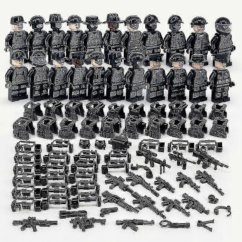 Set of 22 Minifigures Military Series Villain Mini Figures Building Block Toys