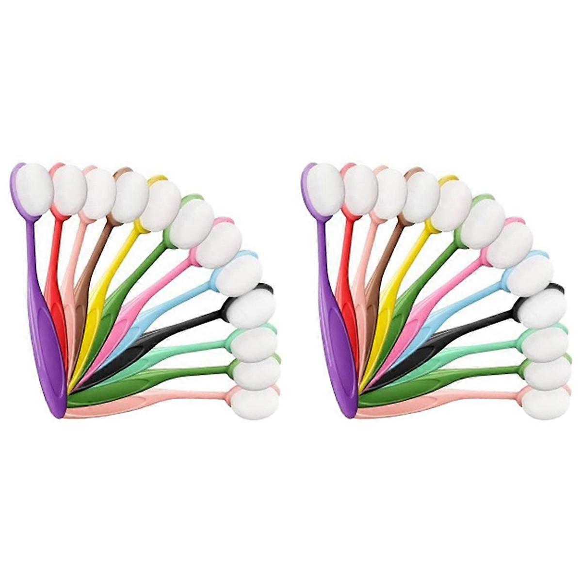 12Pcs Colored Ink Blending Brushes, Crafting Ink Background Blender