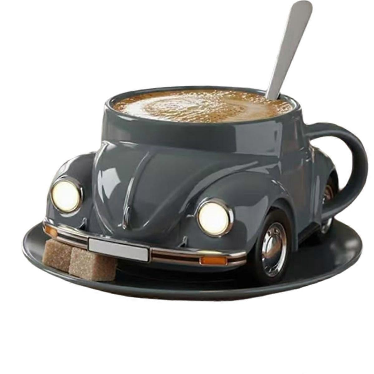 Formet kaffekrus varme modstå sjov kaffekop grå