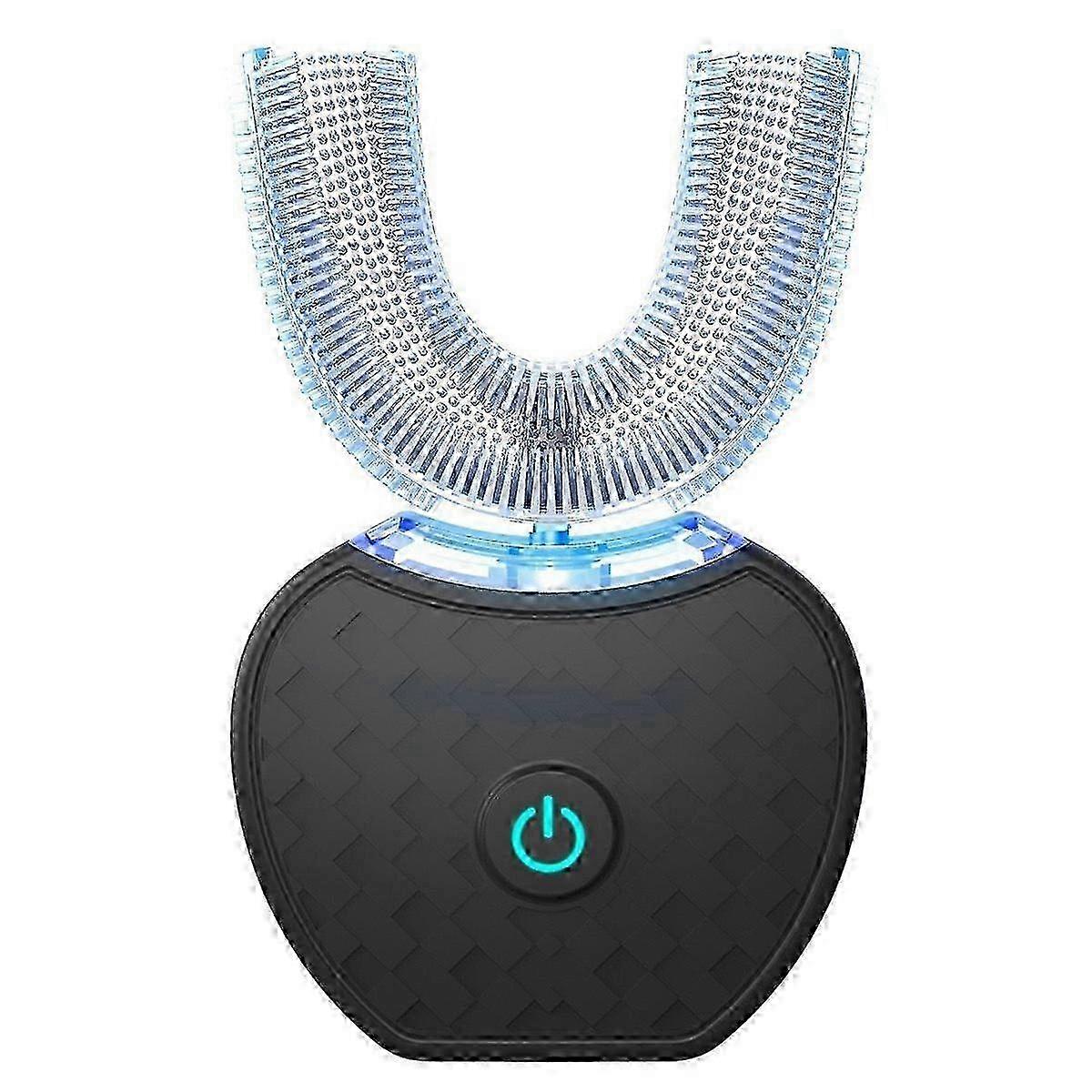 auto elettrica spazzolino da denti, spazzolino da denti automatico, a forma di u spazzolino sonico denti sbiancamento denti con testina di ricambio