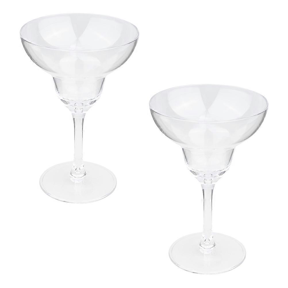 Margarita Cup 2Pcs Transparent Pc for Drinking Use with Smooth