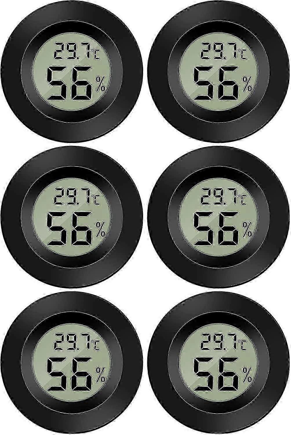 Portable Mini Digital LCD Thermometer and Hygrometer for Measuring Temperature and Humidity in Offices, Kitchens, Humidors, and Incubators
