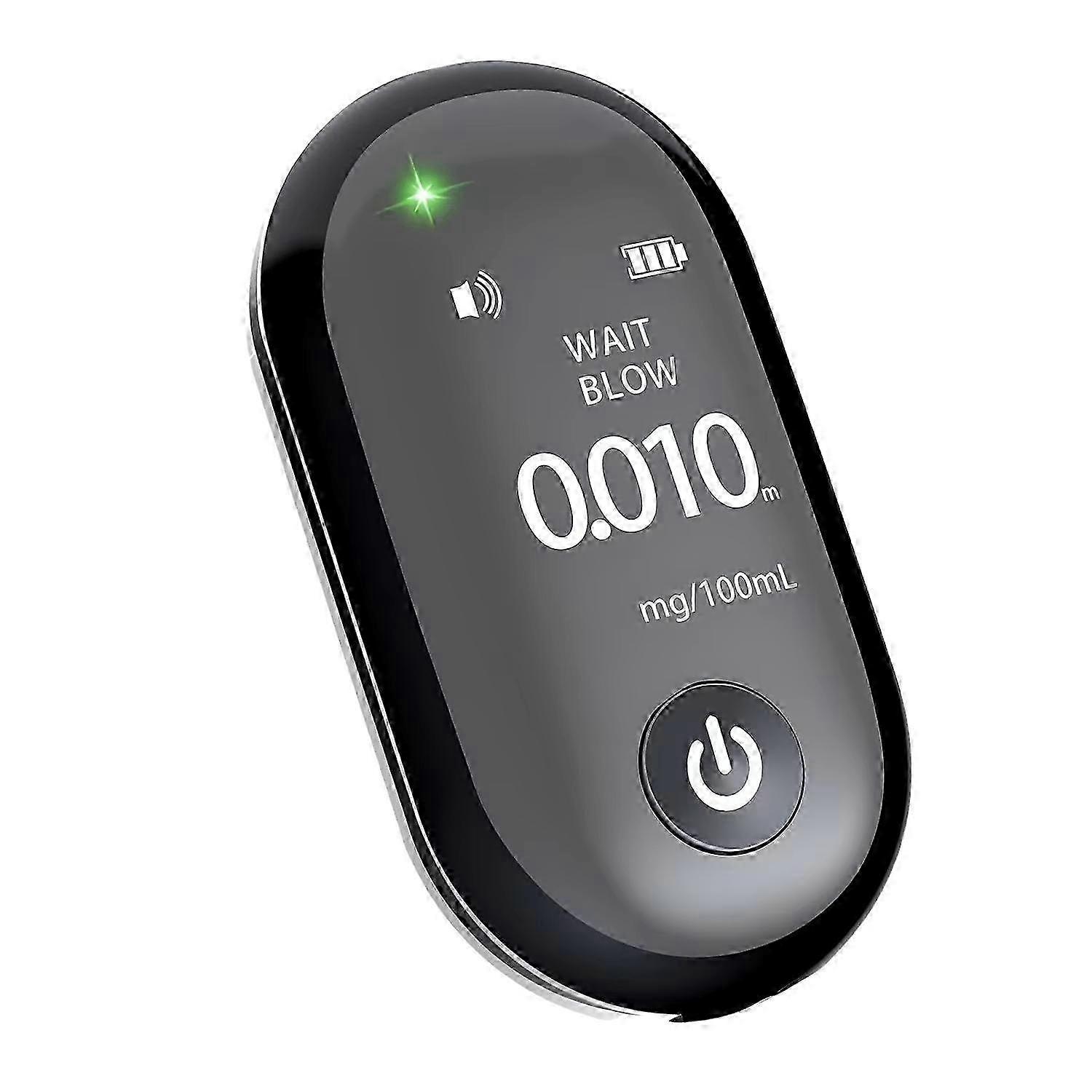 Professional Breath Alcohol Tester USB Rechargeable Portable DUI Detector Blowing Type