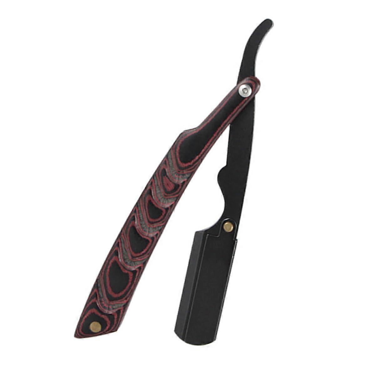 Manual Razor for Men for Beard Trimming Compact Black S22 Replacement Holder Exquisite Workmanship