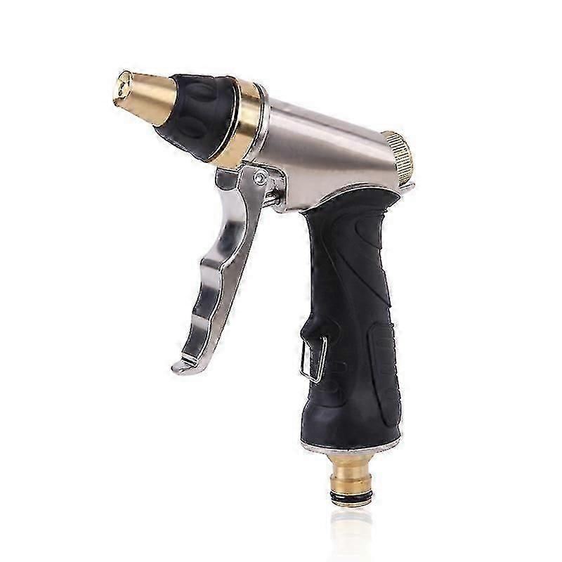 Irrigation Gun,- Metal - Solid Brass Nozzle - with Lock Function - High Pressure Multi-Function Gun for Irrigation and Cleaning