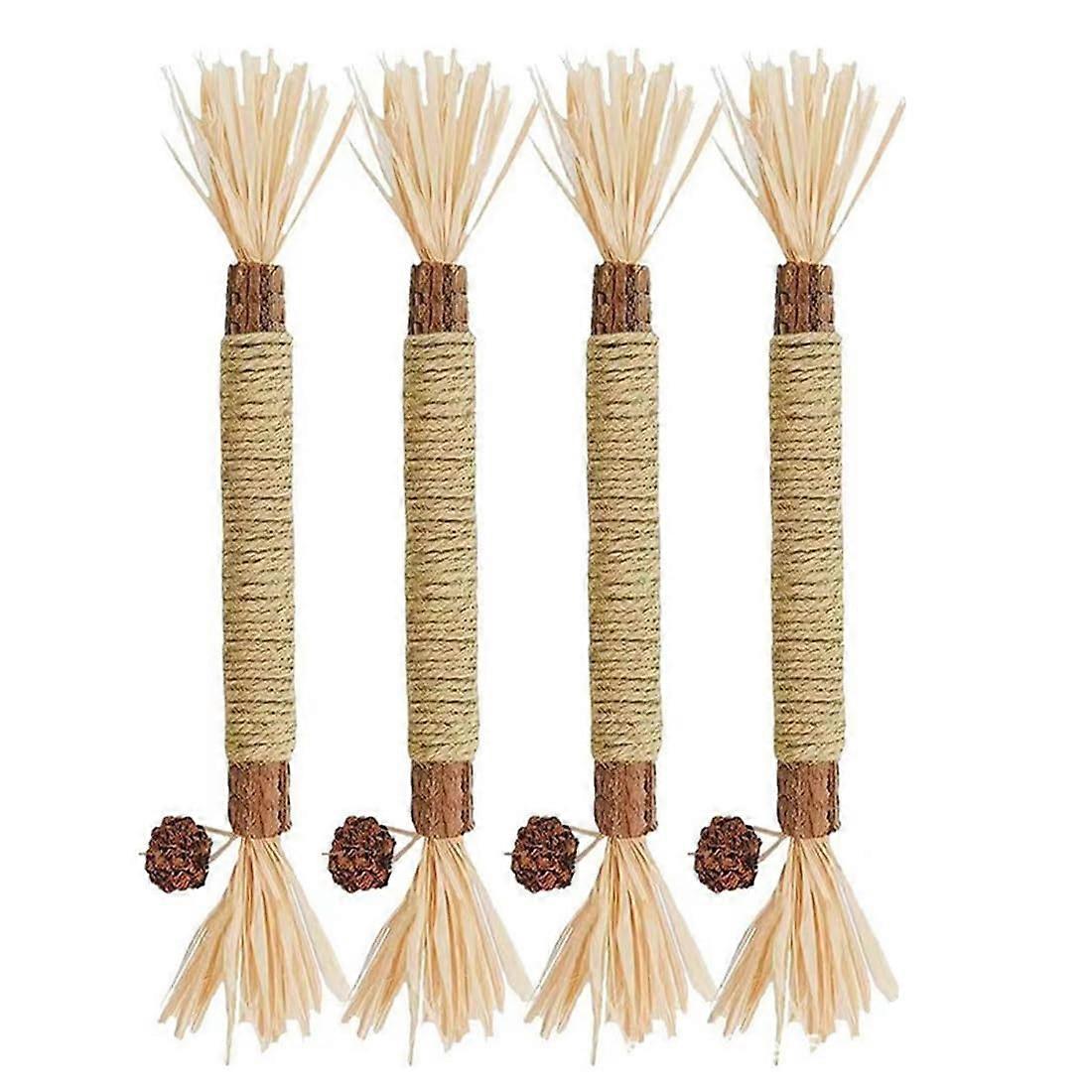 Cat Sticks for Teeth Cleaning, Chew Sticks Set, Catnip Toy for Cat to Play, Bite, Chew
