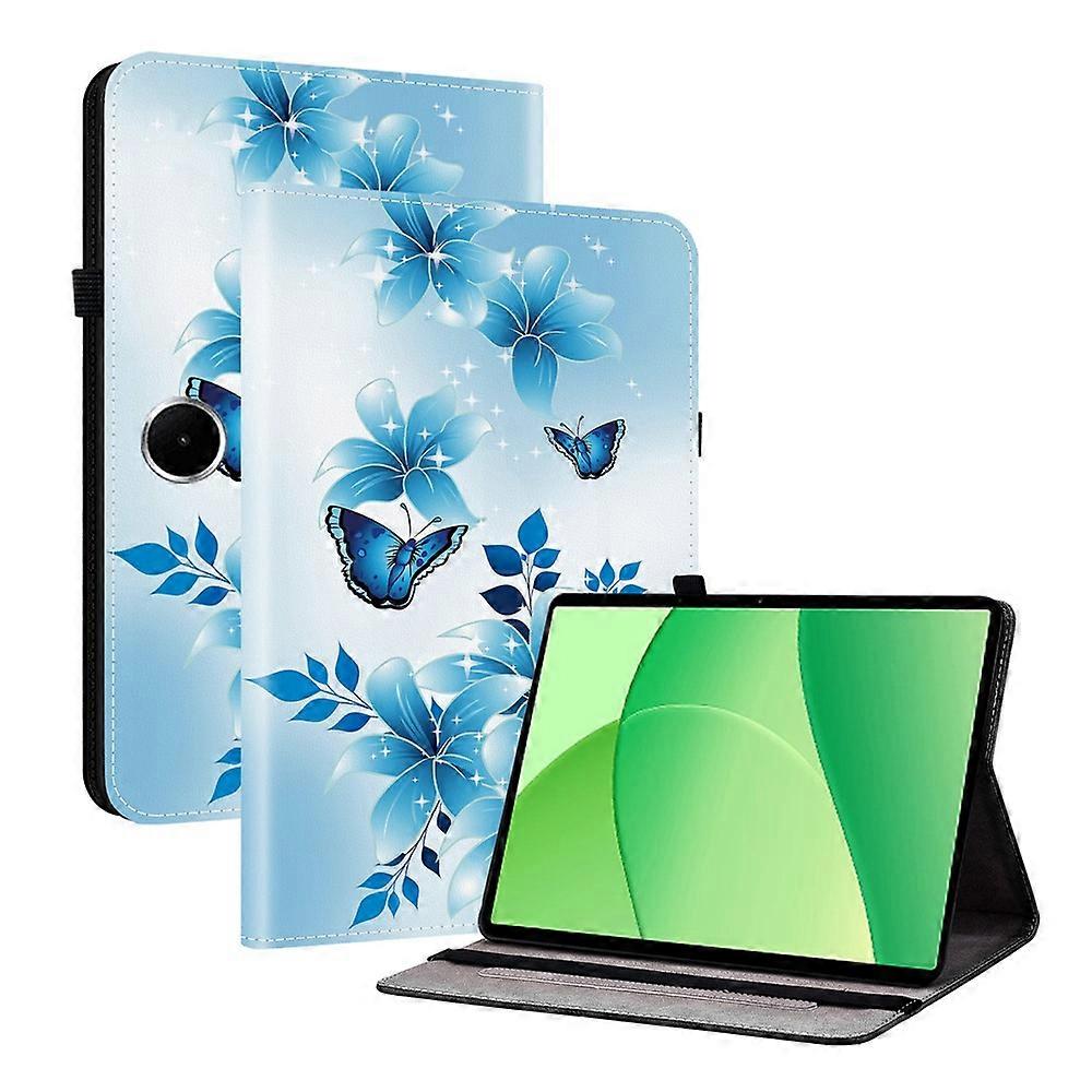 Compatible For Oppo Pad SE Leather Case Pattern Printed Stand Tablet Cover with Card Slots
