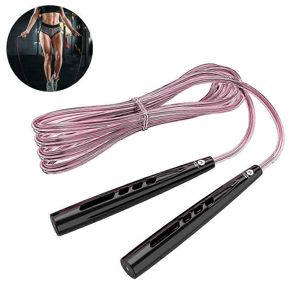 PVC Speed Skipping Rope: Adjustable, double-layer, for exercise/crossfit/boxing