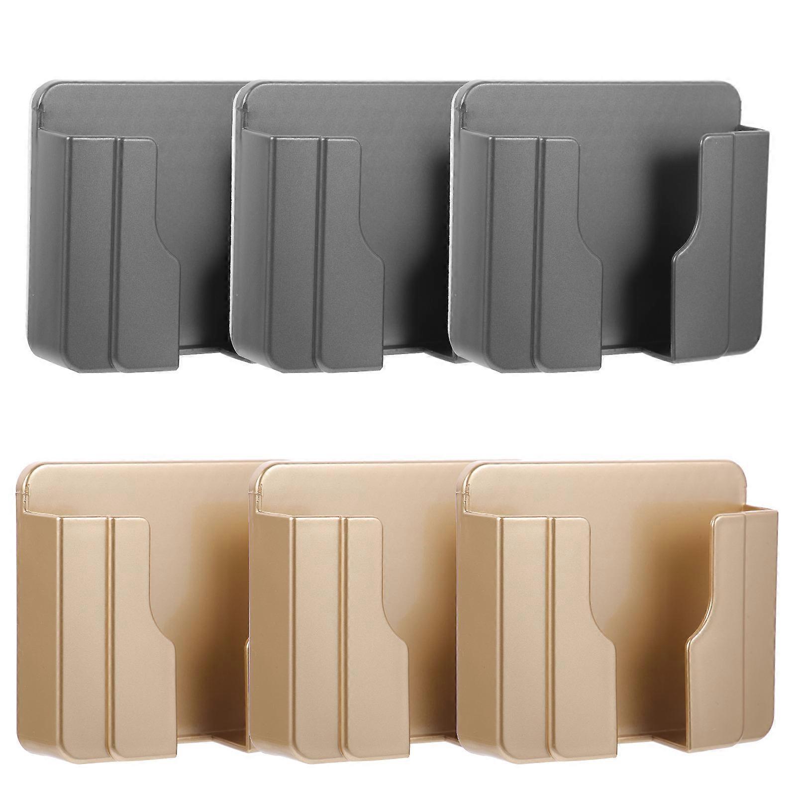 Phone Bracket For Home Wall Mounted Phone Charging Stand PC Material 6Pcs