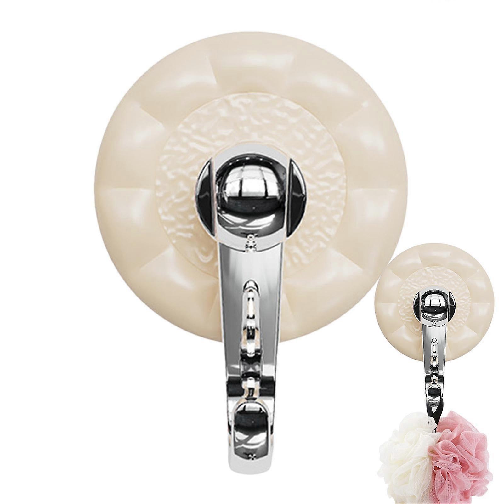 Shower Hanger with Strong Suction Power, Versatile for Glass Door White