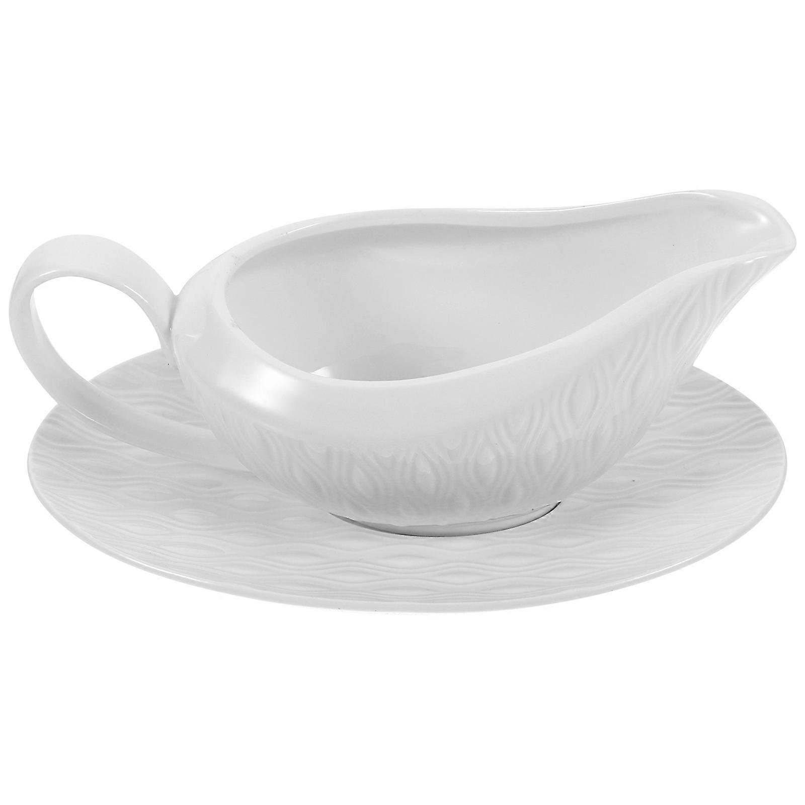 White Ceramic Milk Pitcher with Handle Compact Preventing Spills Table Setting Restaurant Owners 1Pair