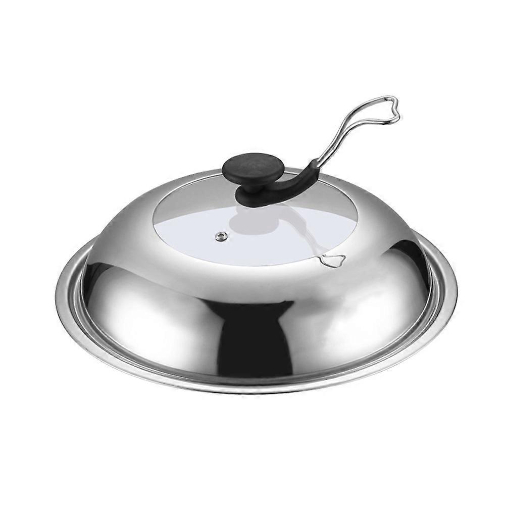 Stainless Steel Pot Cover with Visible Lid and Knob, Splash Resistant, Heat Protective, and Clean, Ideal for Use