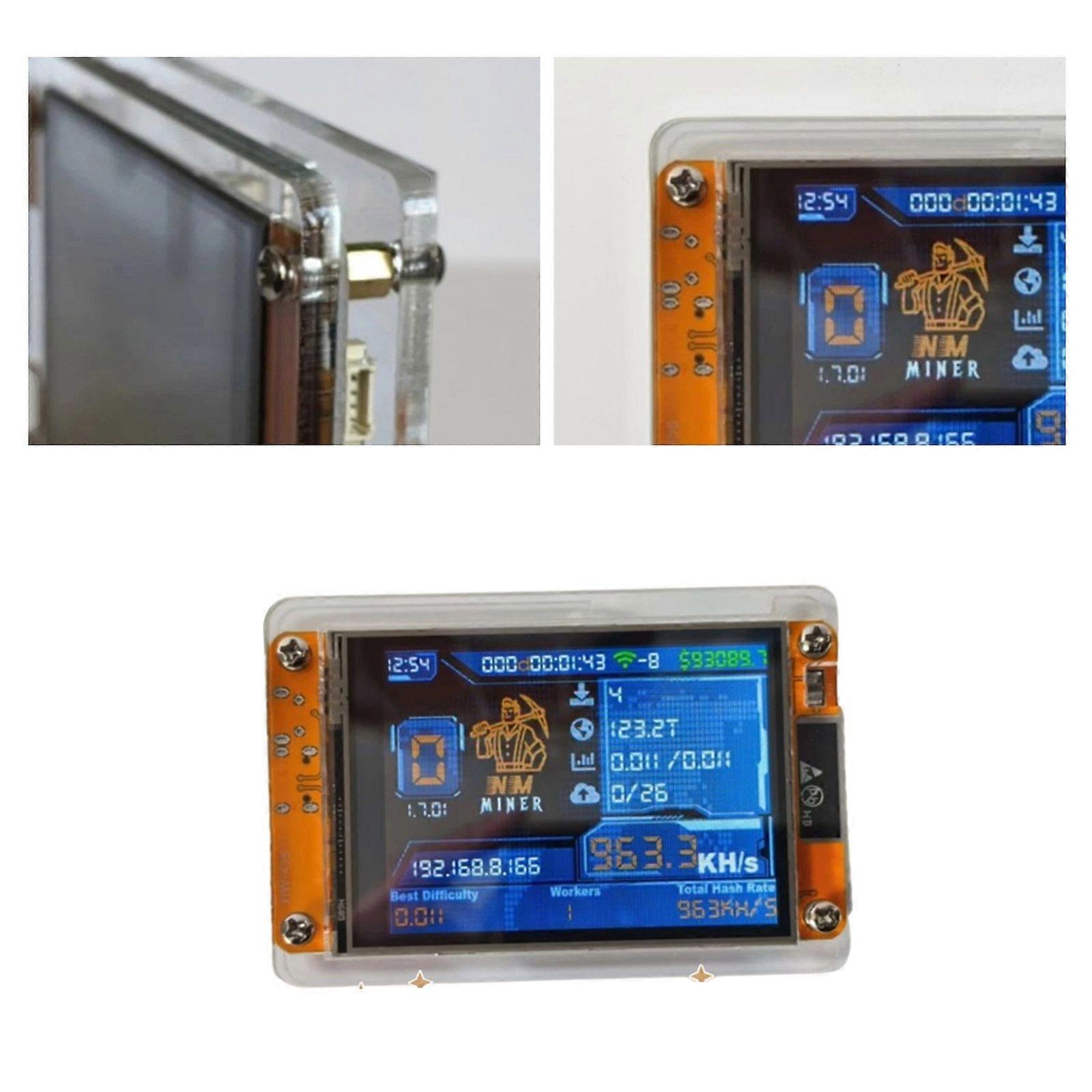 NMMiner 2.8 inch 1000K Hashrate BTC Solo LotteryCrypto Bitcoin Miner Solo  Minidf