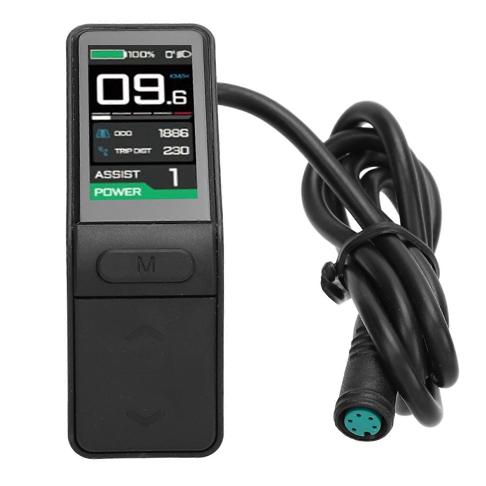 Fahrrad-Display-Panel-Hintergrundbeleuchtung 1,3-Zoll-Fahrrad-LCD-Farbdisplay-Messgerät für BAFANG BBS01 BBS02 BBSHD Mid Drive MotorYMQX)