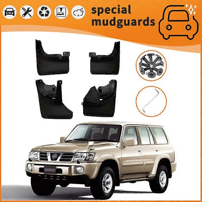 Adatto per i modelli Nissan Safari 92-07 Parafanghi Paraspruzzi Paraspruzzi Anteriori Posteriori Paraspruzzi Copertura Accessori per auto