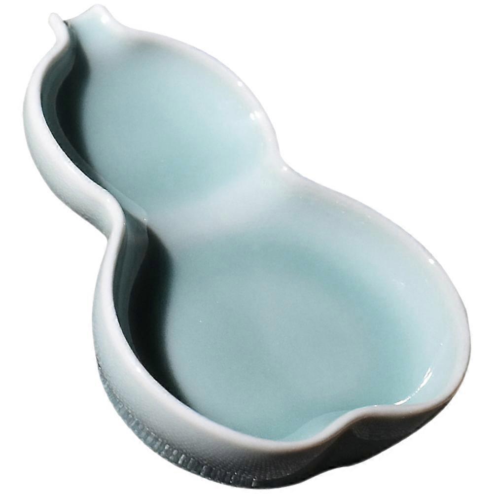 Ancient Style Ink Holder Gourd Shape Ceramic Ink Dish for Storage Use