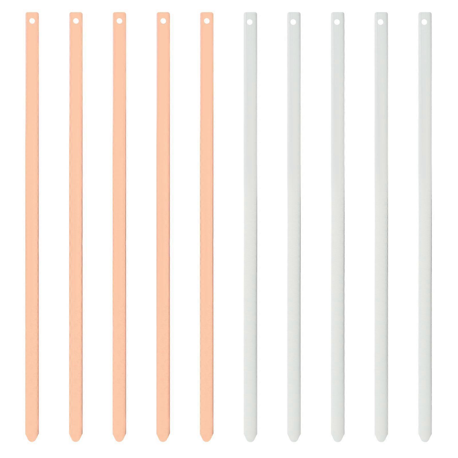 1 Set Zinc Copper Anode Sheet Metal Electrode Sheet for Fruit Battery Science Experiment