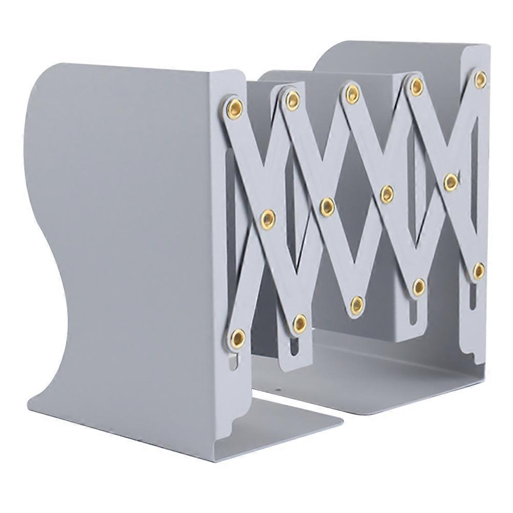 Grey Metal Book Stand for Storage Use Constructed with High Grade Material Ensures Safety and