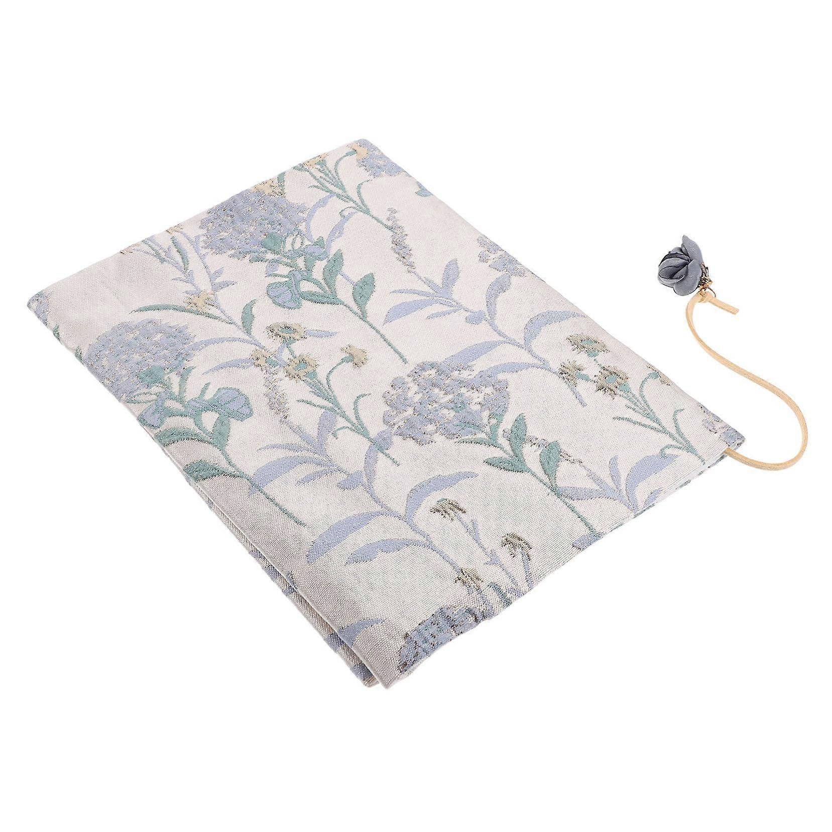Washable Fabric Book Cover Decorative Adjustable Book Protector Cover for Protection Scratches and Bends for School Collection and
