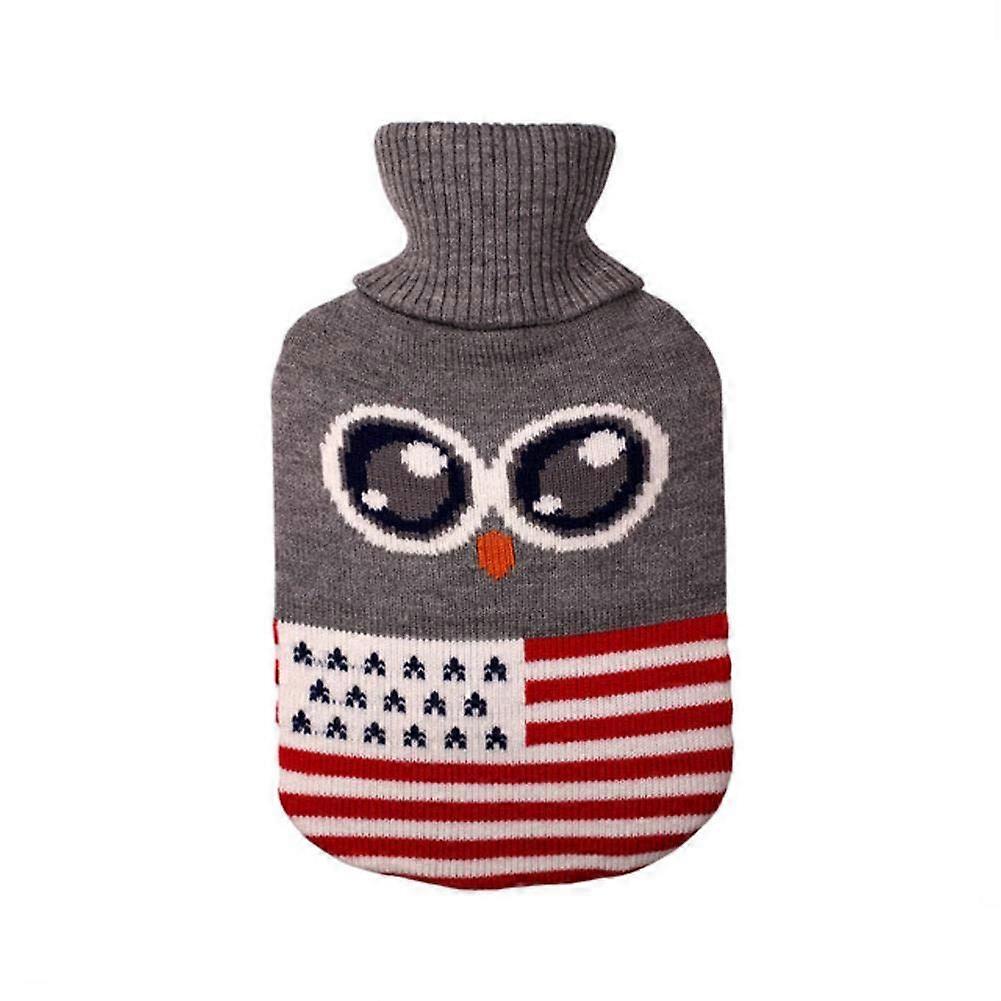 Hot water bottle 2000ml Washable Knitted Removable Winter Warm Water Bottle Large Coldproof Cover Warm Safe Warmer
