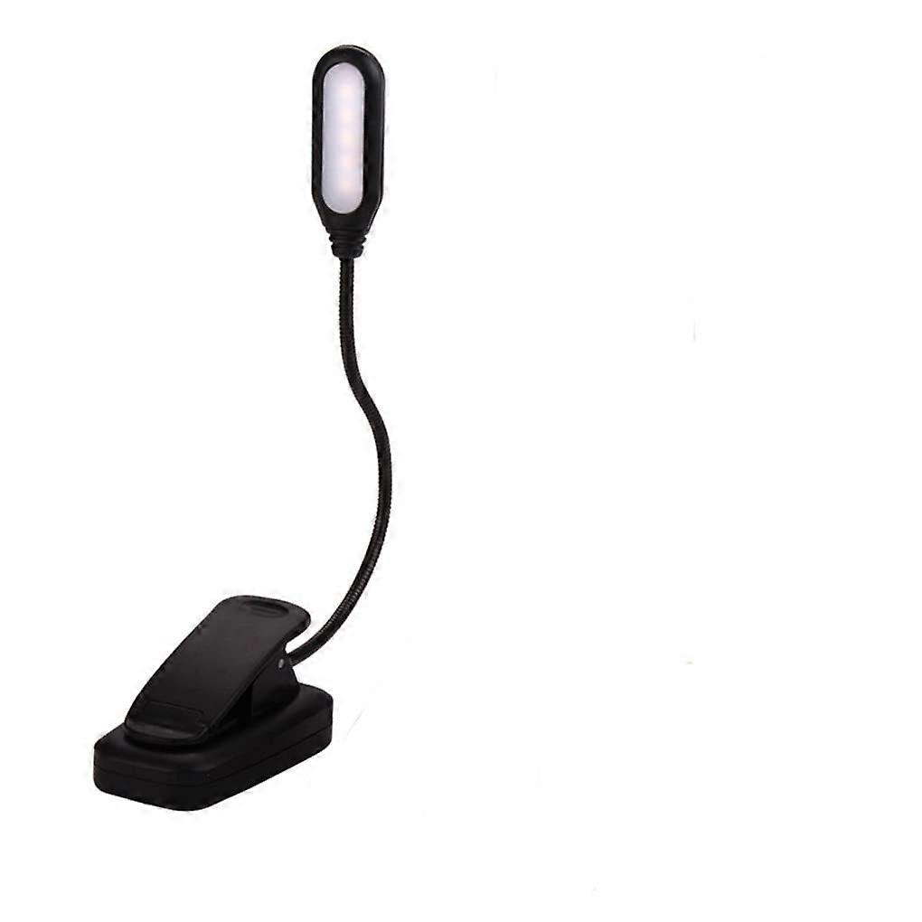 Desk Lamp LED Clamp Light Touch 360° Flexible Reading Lamp Clamp Lamp 5500K USB Table Lamp Eye Care Desk Lamp for Book Bed Clamp Black