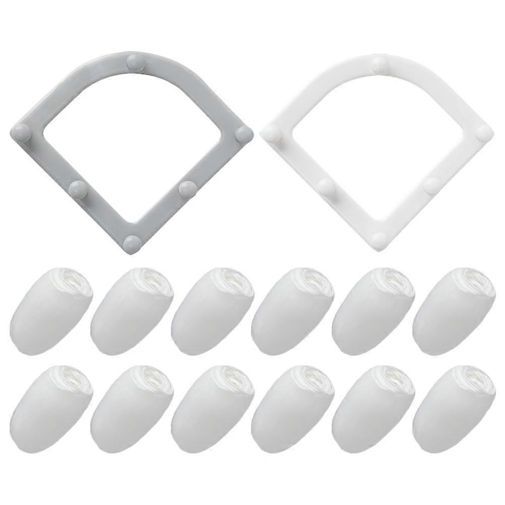 Kitchen Sink Drain Strainer Bag Prevent Blockage Kitchen Use PP Material Square Shape 60PCS Pack Widened Suction Cup