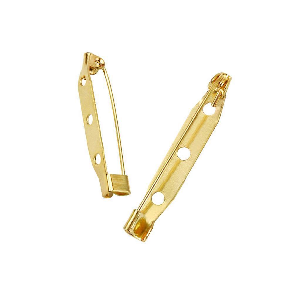 Lapel Pin Craft Golden Brooch Pin Clasp Diy Craft Making For Skirt 3.5cm Metal 200Pcs
