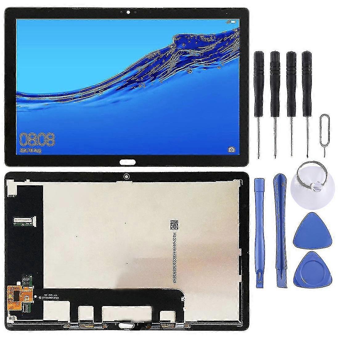 شاشة LCD OEM متوافقة مع Huawei MediaPad M5 Lite 10 BAH2-W19 BAH2-L09 مع محول رقمي كامل التجميع (أسود)