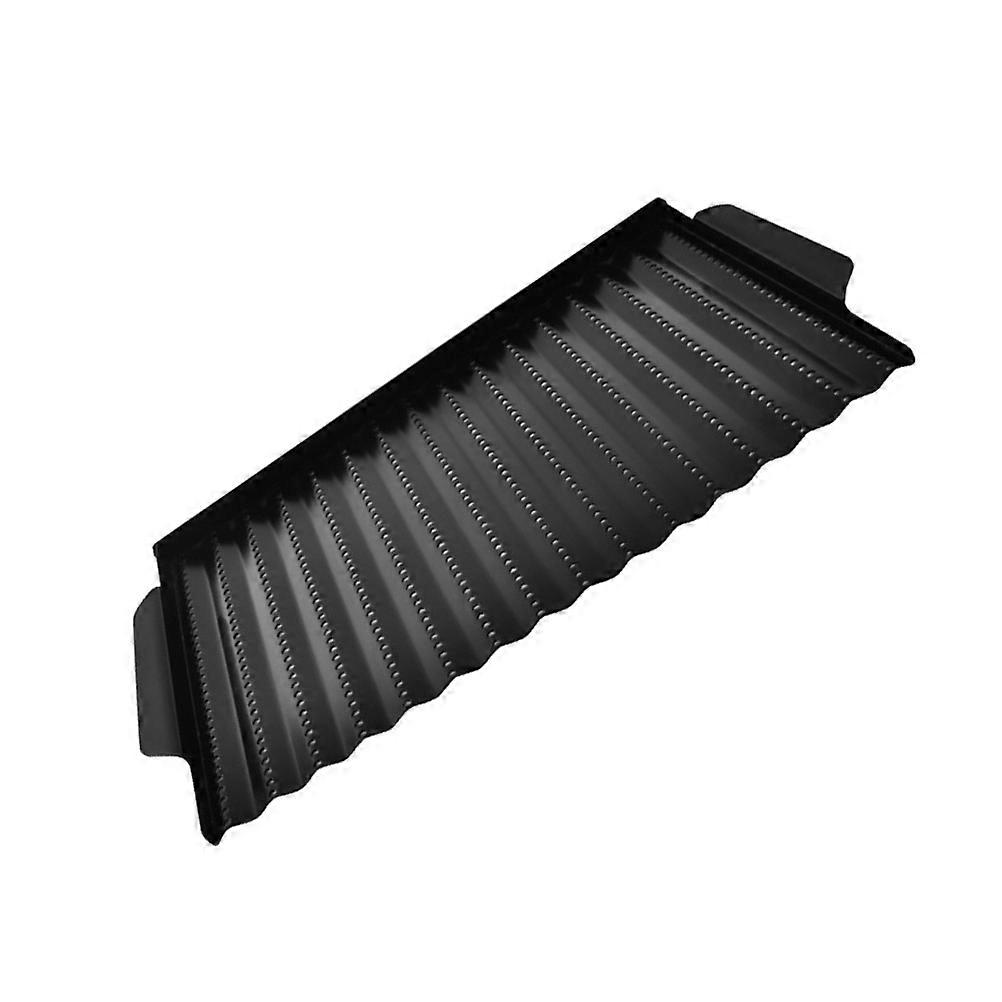 Outdoor Portable Grill Pan Non-Stick Baking Plate Rectangular Design For Adults Camping 1Set