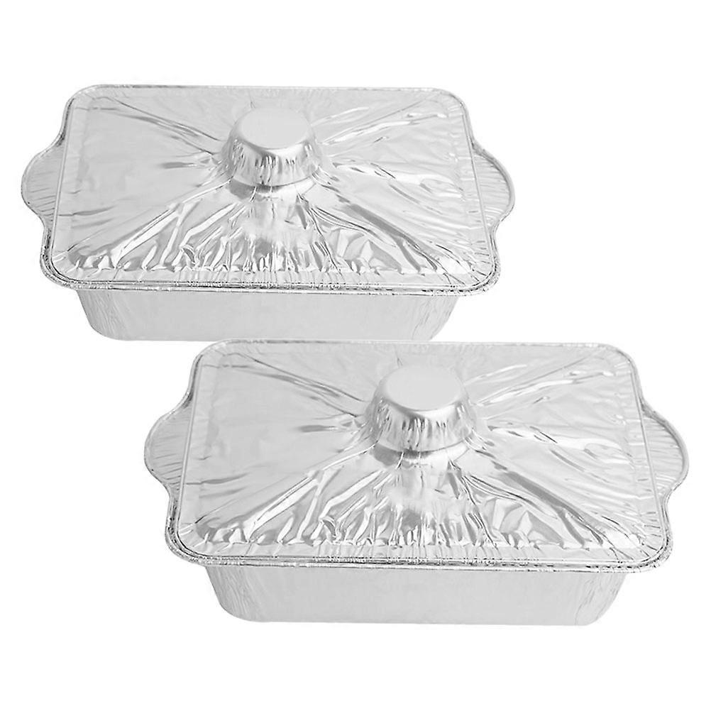 Here's a refined and professional product description based on your input:
**2PCS Aluminum Foil Pans with Lids – Lightweight Baking & Roasting **