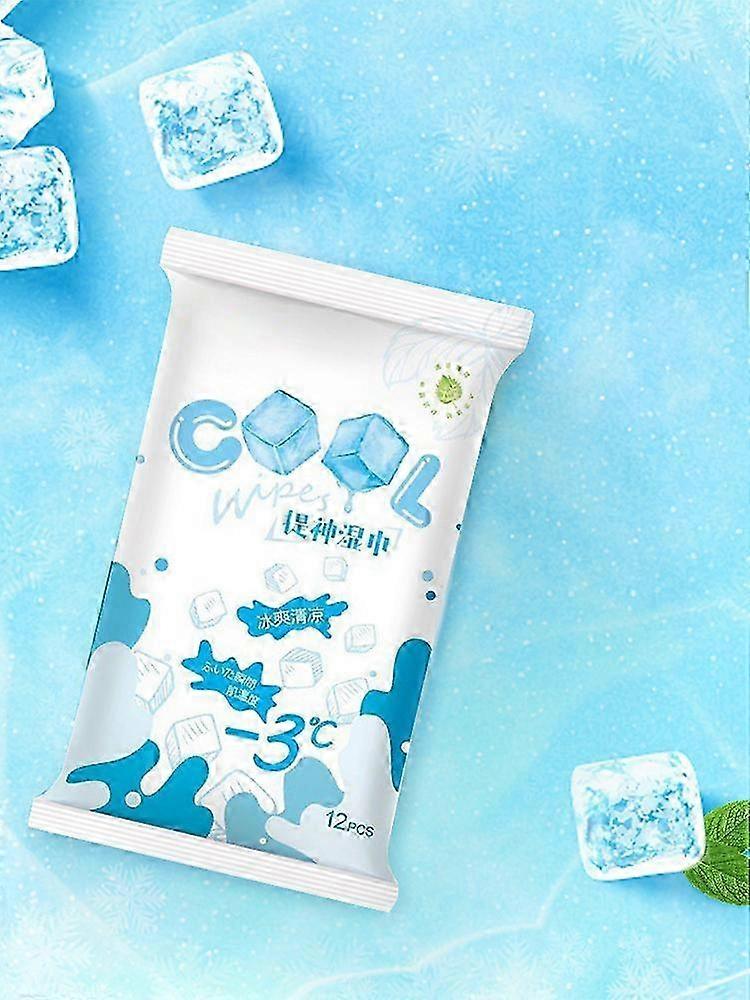 2025 Cooling Cleansing Wipes, 12pc Pack, Skin-Friendly & Multipurpose