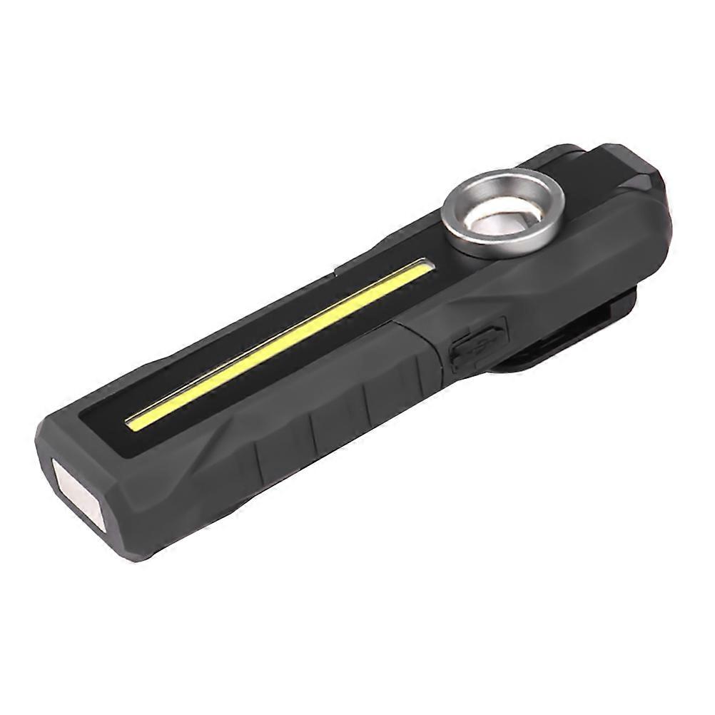 Usb Charging Torch Foldable Magnetic Hard Light Flashlight Yellow Light Work Light Dual Use Led Lantern 1Pack