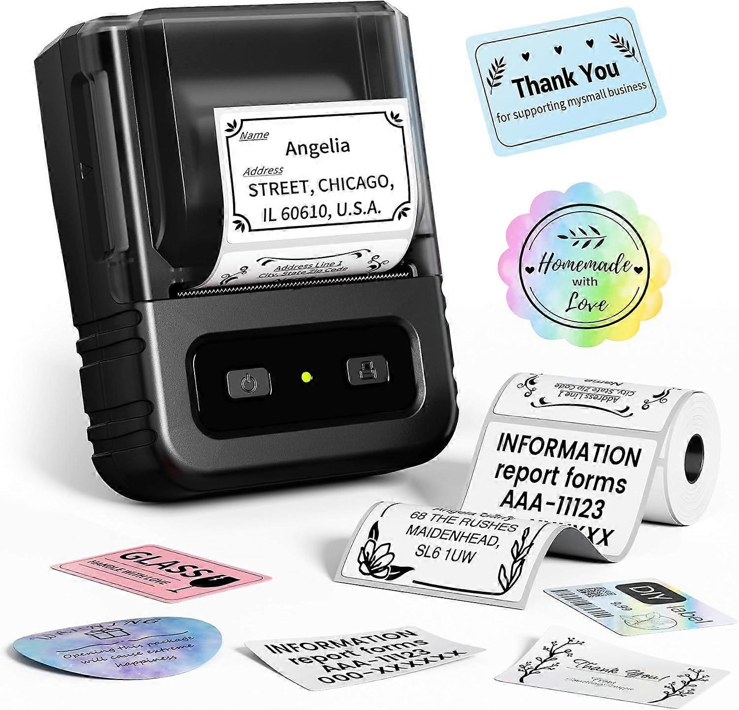 2025 Latest Model Bluetooth Label Maker Machine with Tapes, M102 Barcode Printer