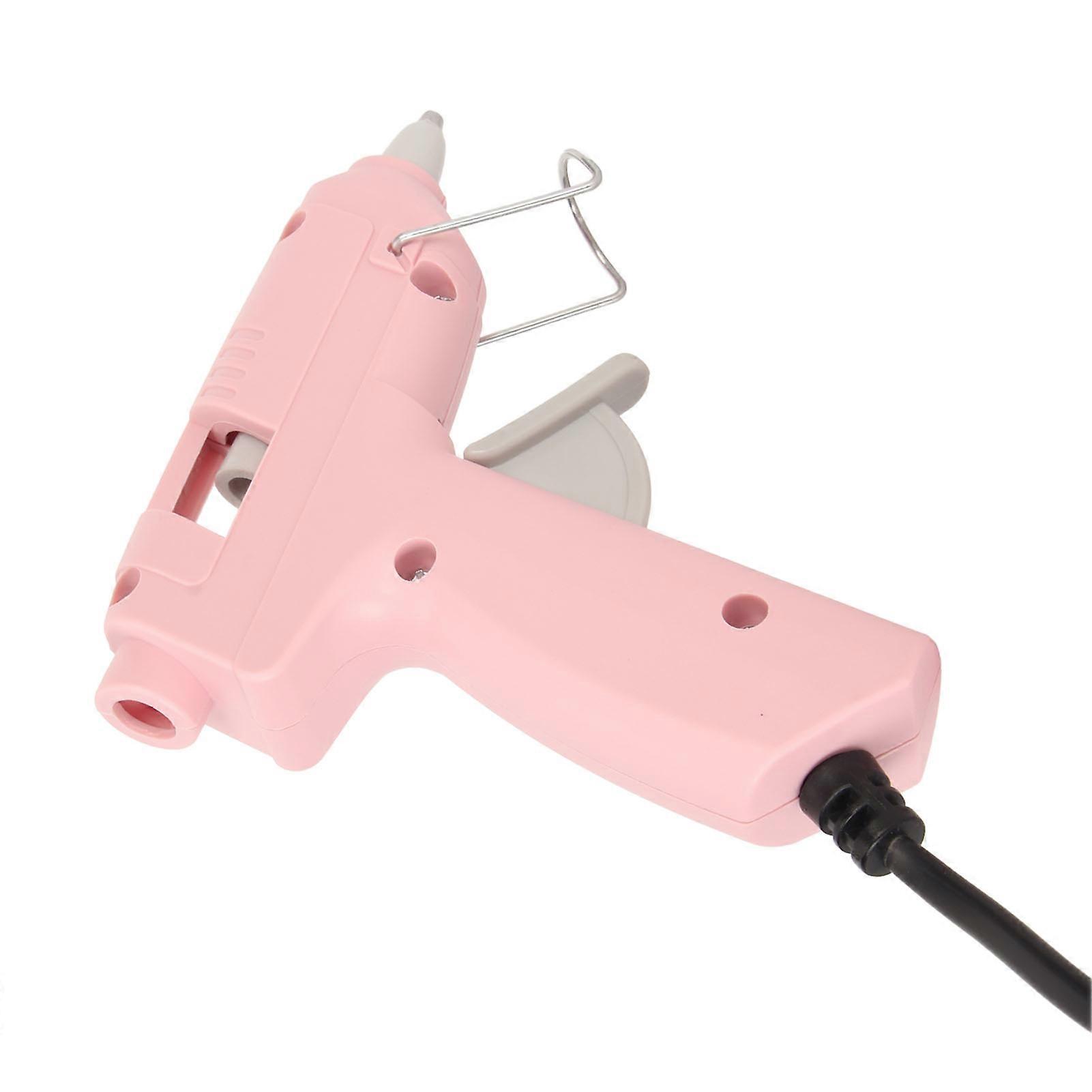 Hot Glue Machine Fast Preheating 20W Mini Hot Melt Glue Machine with 30 Glue Sticks for Kids DIY Craft 110‑240V EU Plug
