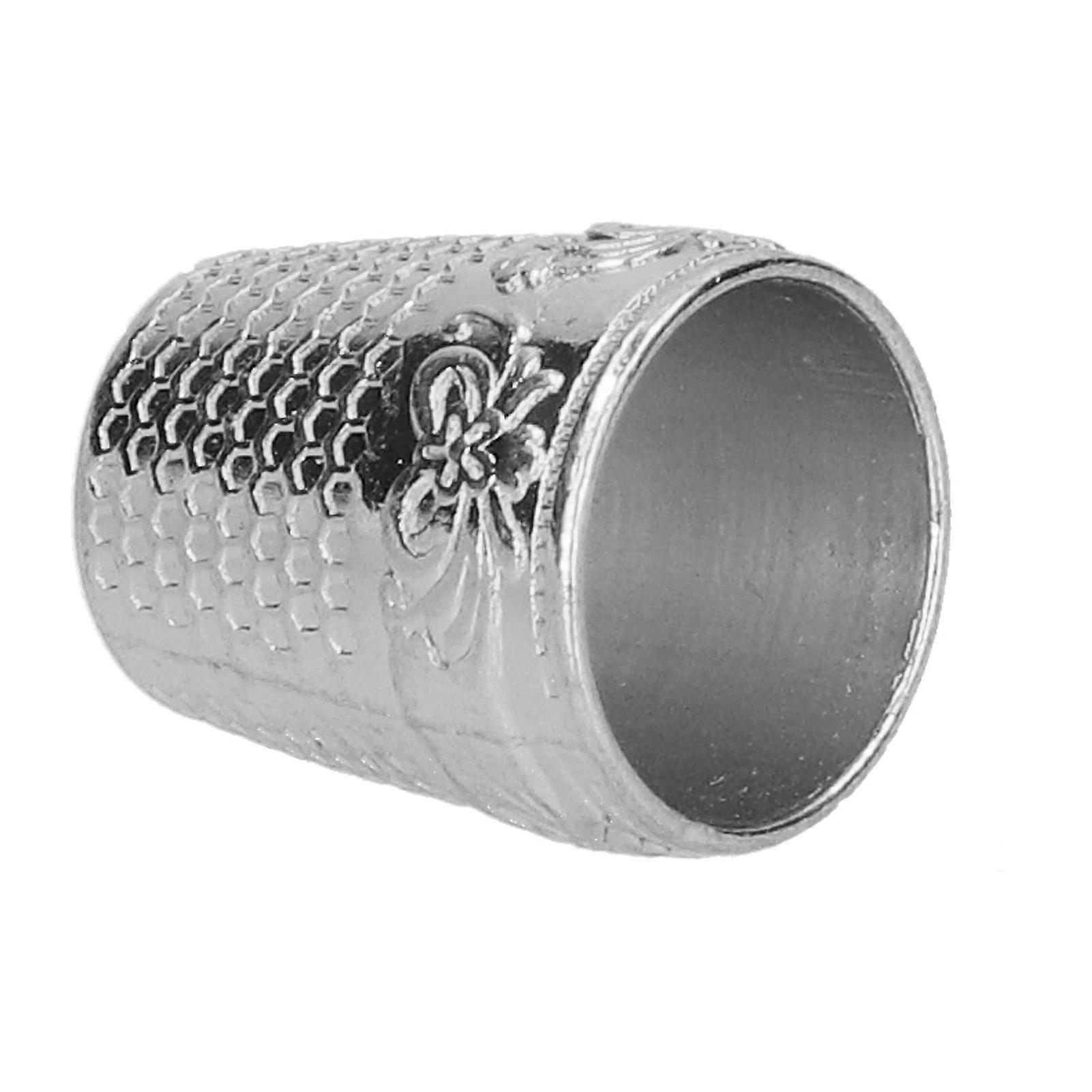 10PCS Degetar de cusut Prevenirea acului alunecare Rezistență la abraziune Antirust Degetul durabil ThimbleSilver