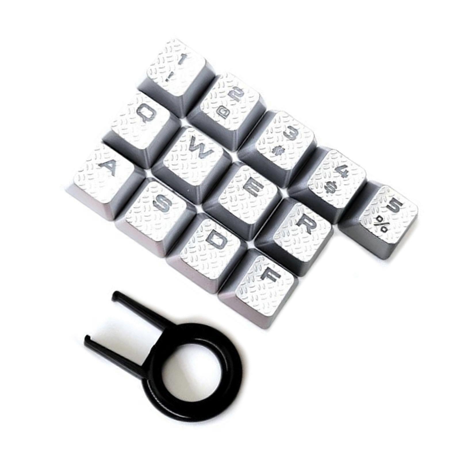 OEM Textured Slip Proof Keycaps Enhances Typing and Gaming Experience for K70 K95 Keyboards Keycap Set Silver