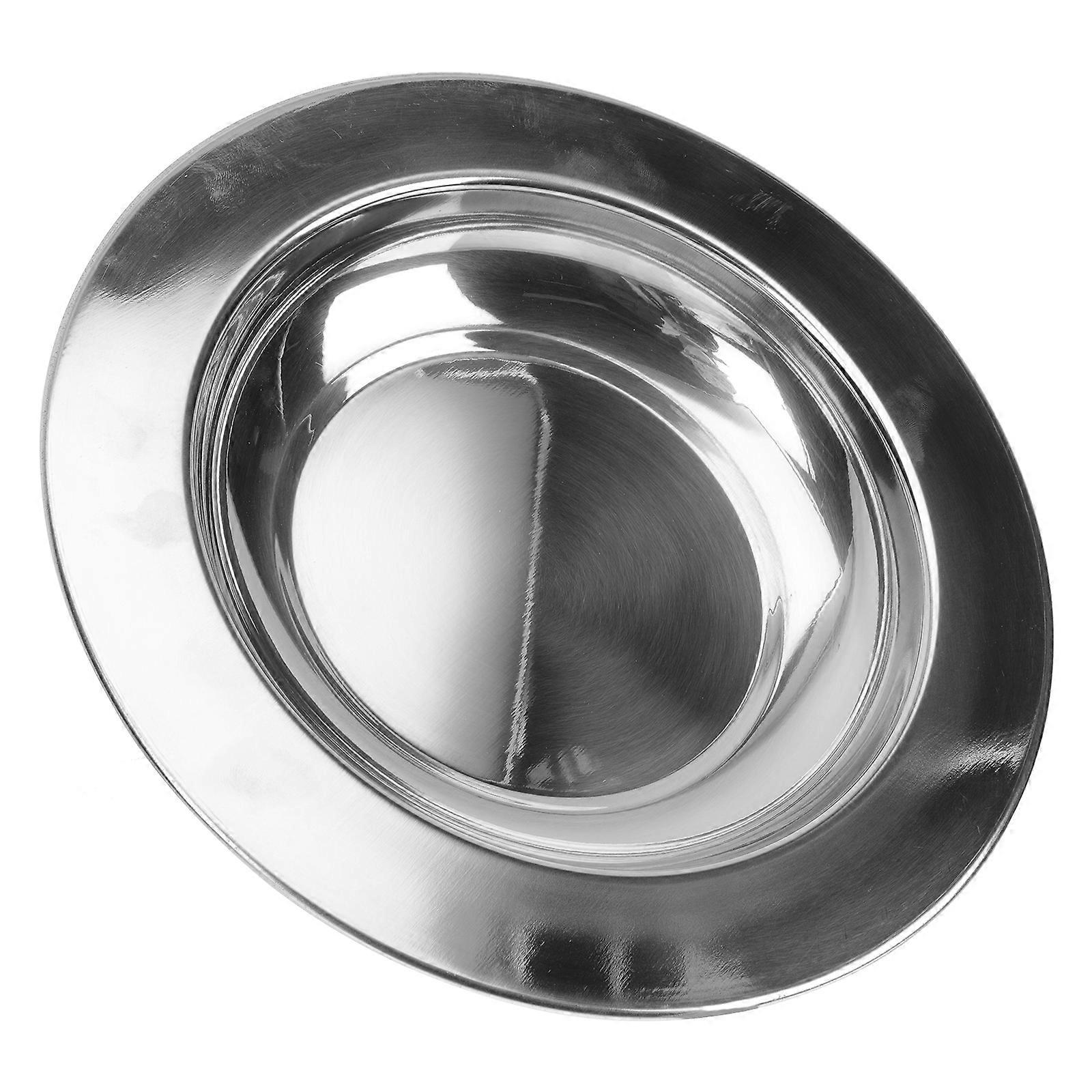 Stainless Steel Meal Food Tray Simple Design Compact Practical 25X25CM Serving Snacks 1Pack