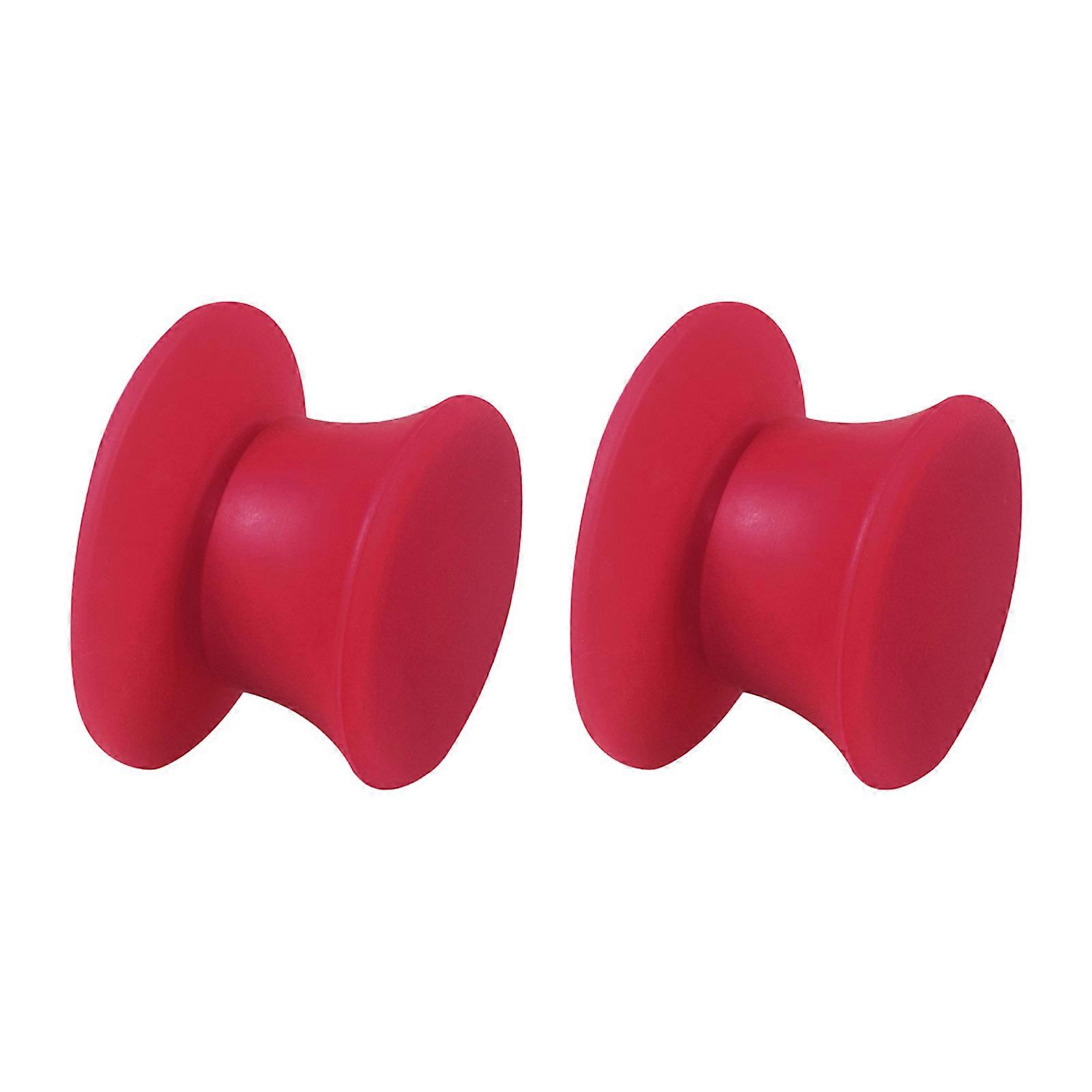 1Pair 1/4inch Reels to Reels Tape Opener Rubber NABs Hubs Adapters NABs Hubs Reels Recorders Fittings for Studer  Red