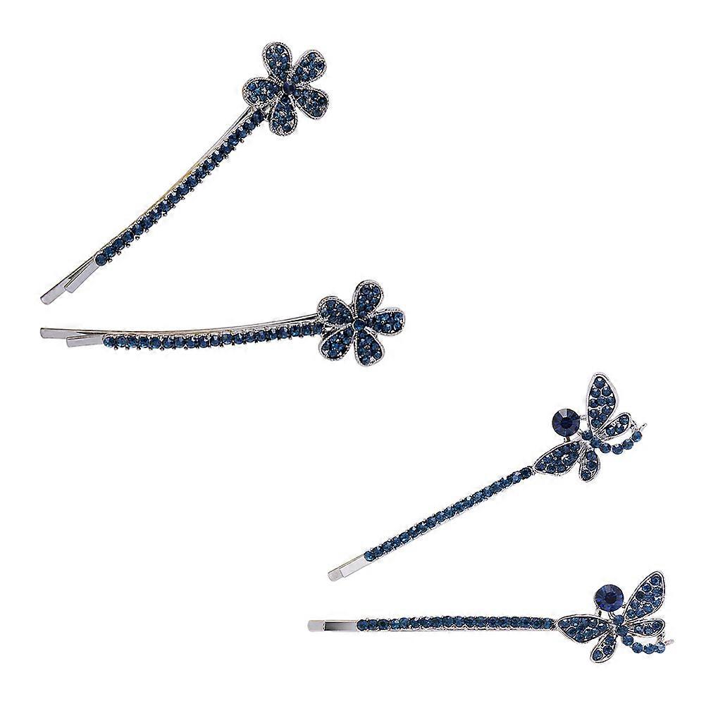 Rhinestone Hair Clips for Women 2 Pairs Comfortable and Durable Assorted Color Hair Accessories