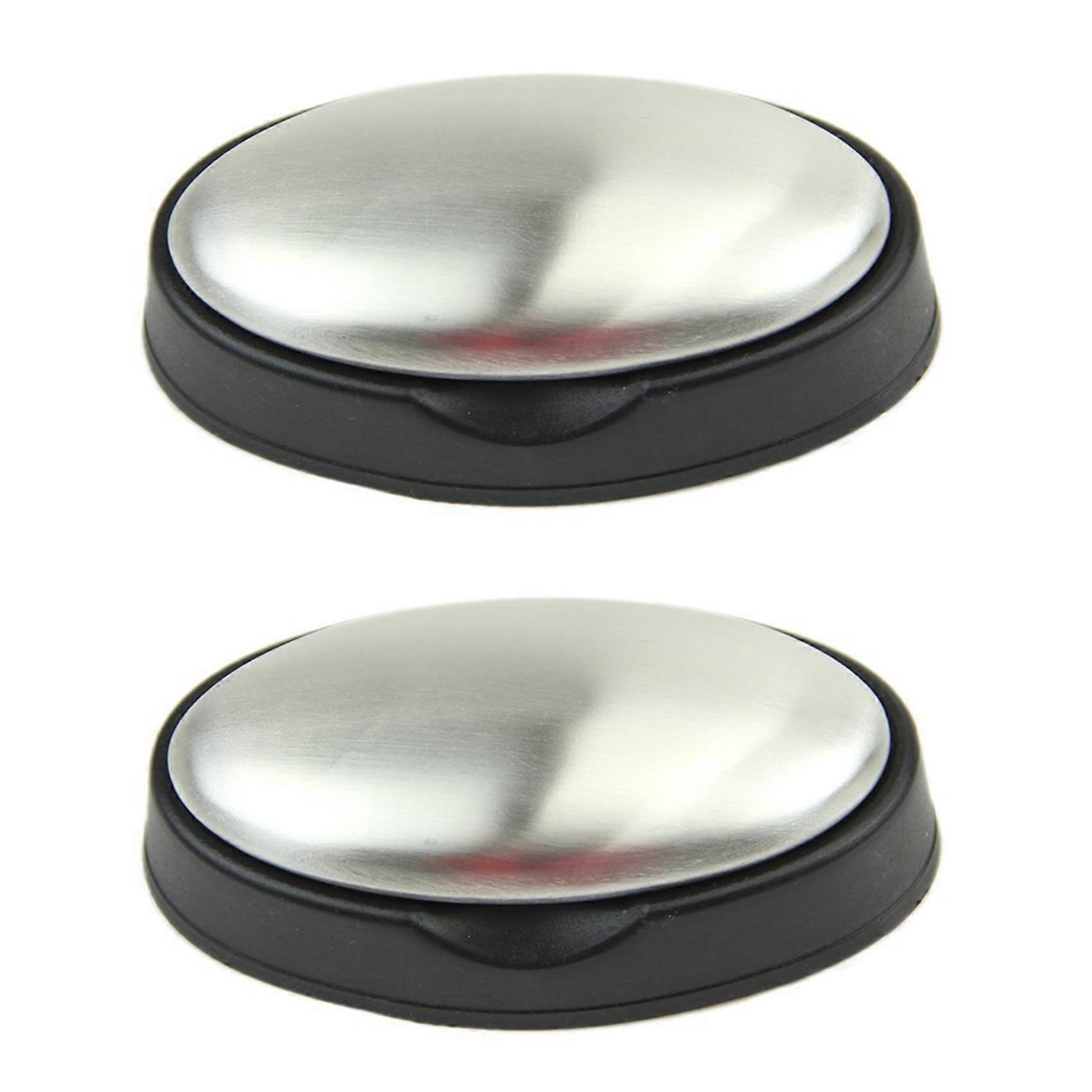 2X Stainless Steel Soap Hand Eliminating Odor Smell Odour Remover Holder Included(88mm x 46mm x 19mm