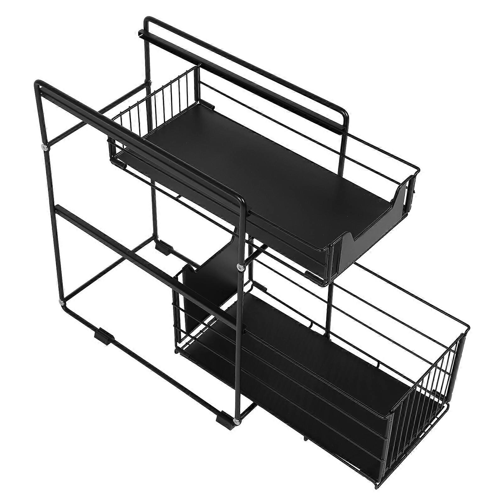 Metal Desktop Storage Rack For Kitchen Users Looking To Save Space In Their Home Kitchen With Seasoning Storage Function 1Pcs